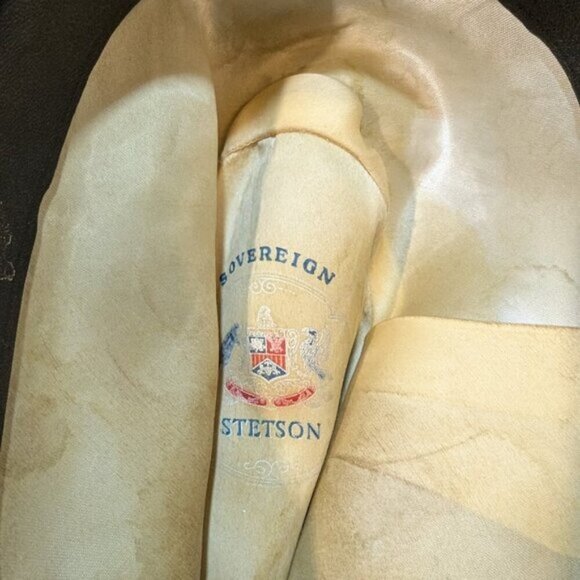 Sovereign Stetson Grey Banded Fedora Hat - Picture 7 of 11